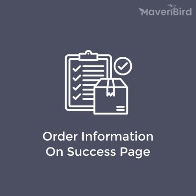 Order Information On Success Page Extension